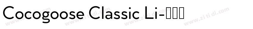 Cocogoose Classic Li字体转换